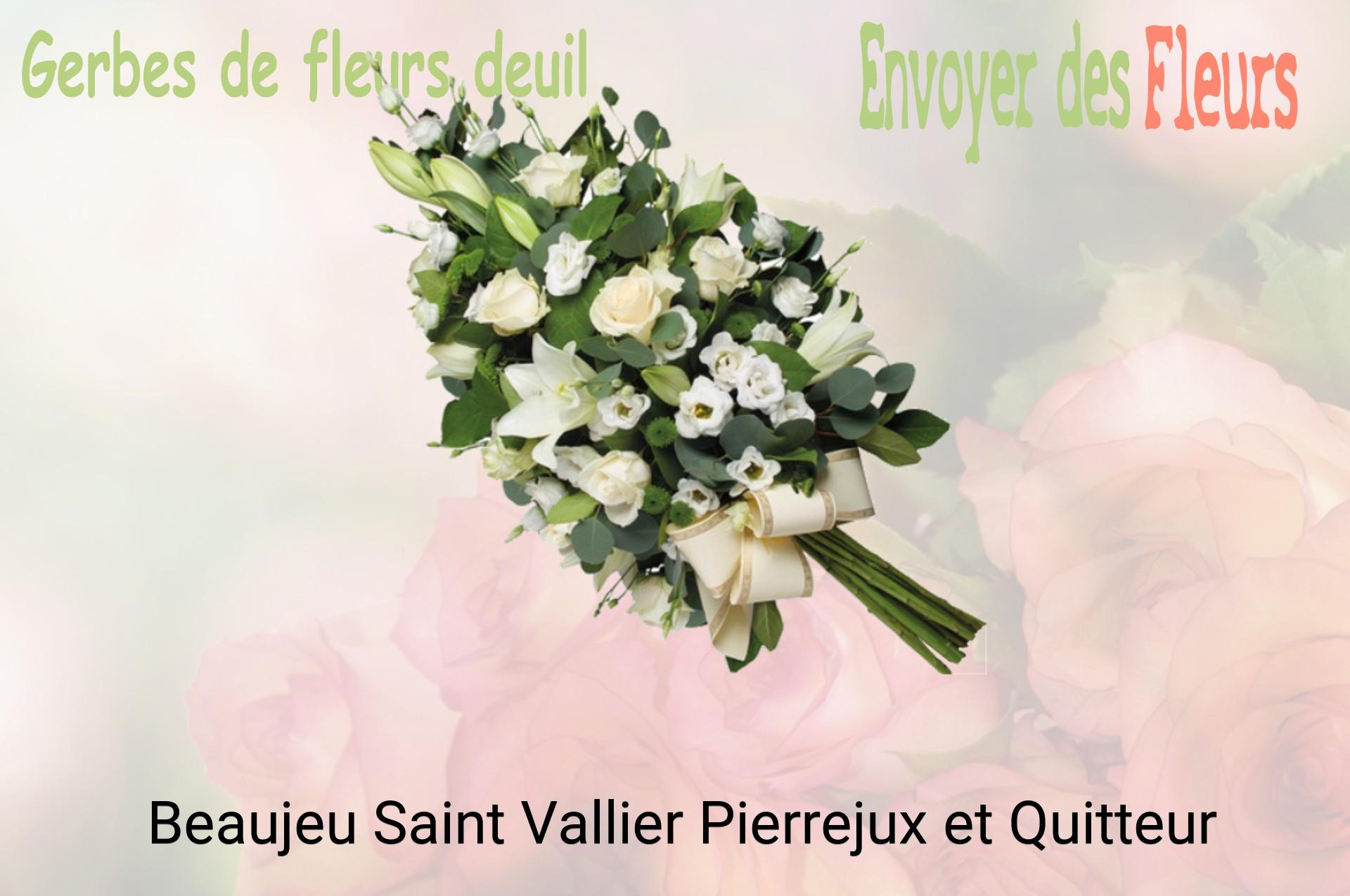Gerbe de fleurs de deuil livrée à Beaujeu-Saint-Vallier-Pierrejux-et-Quitteur